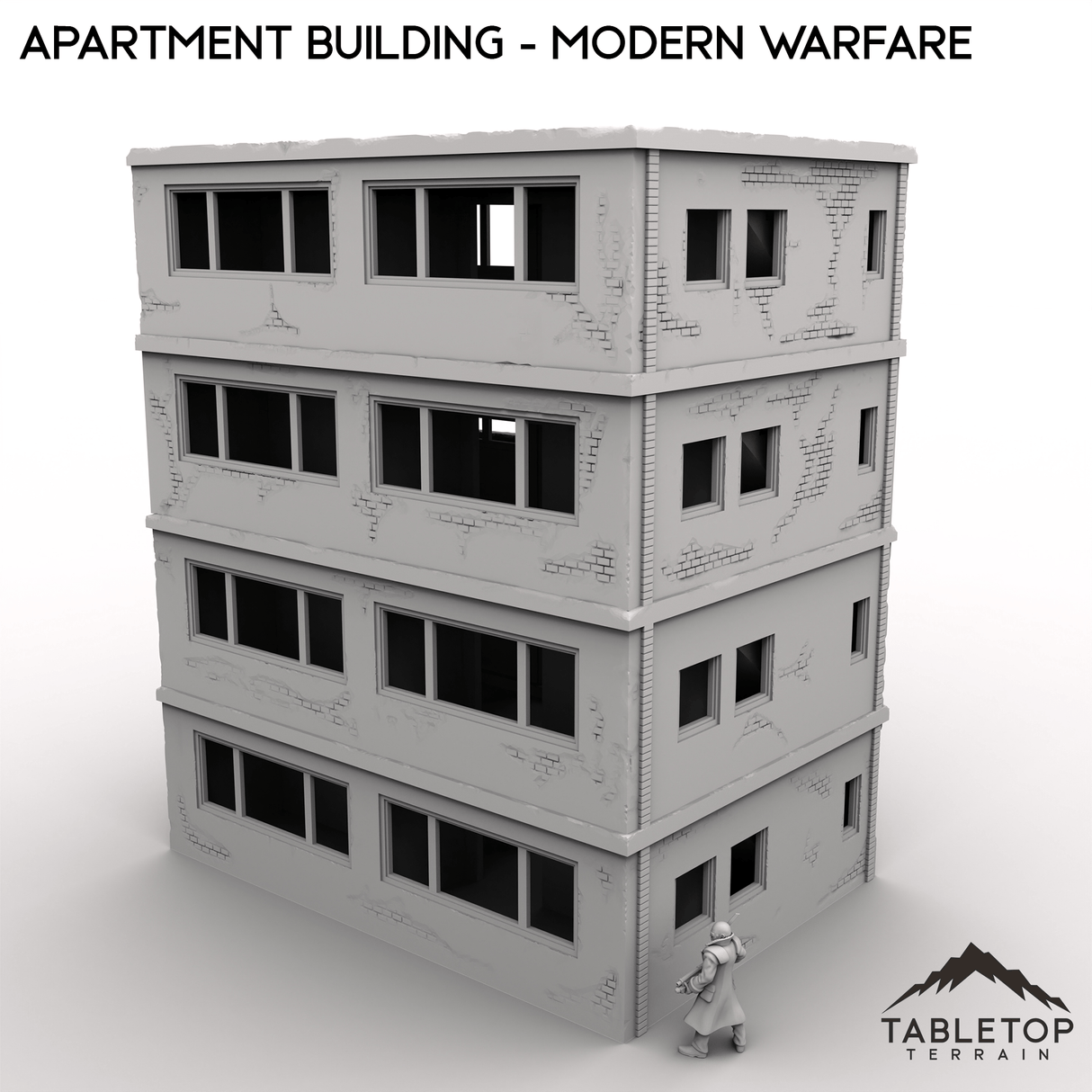 Tabletop Terrain Building Apartment Building - Modern Warfare