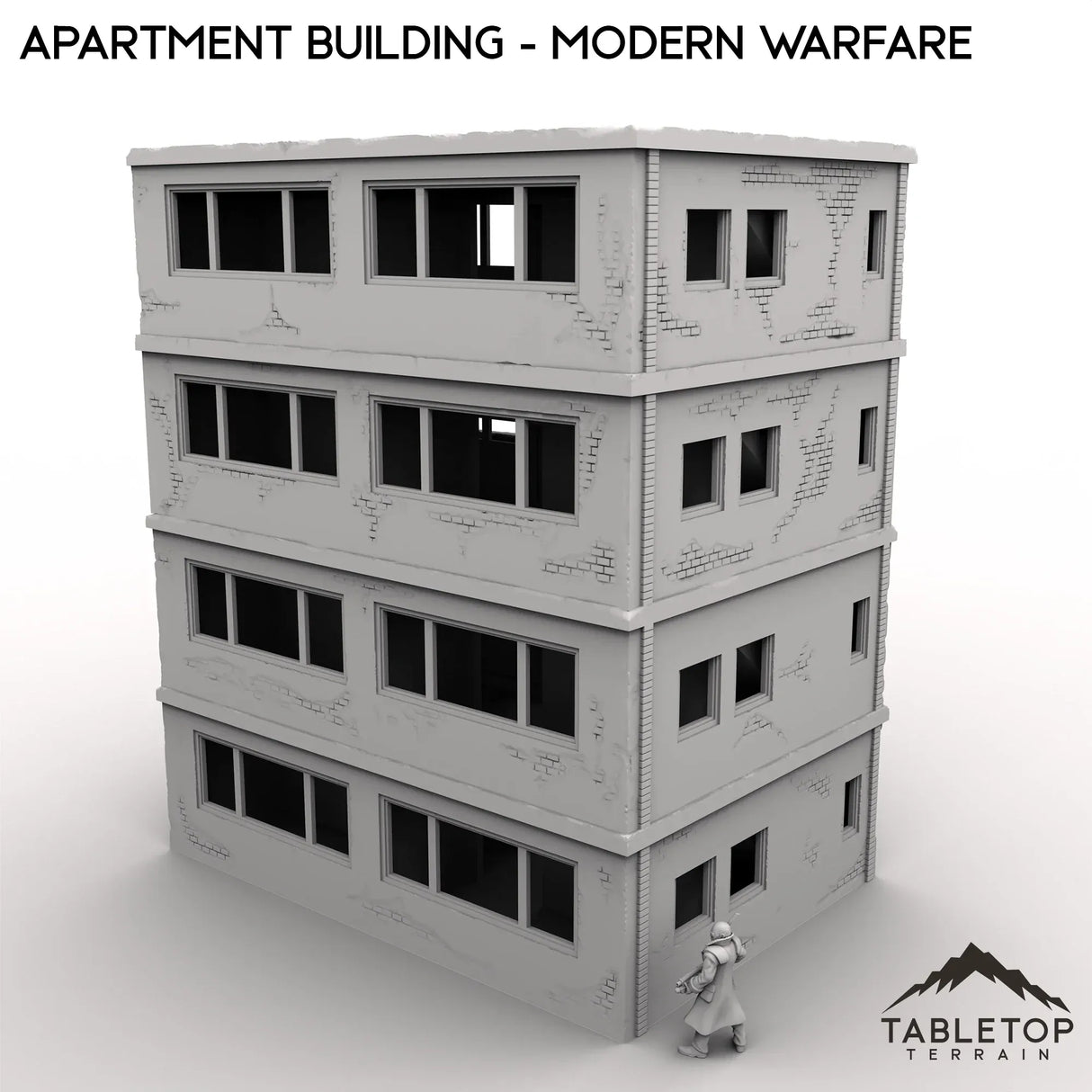 Tabletop Terrain Building Apartment Building - Modern Warfare