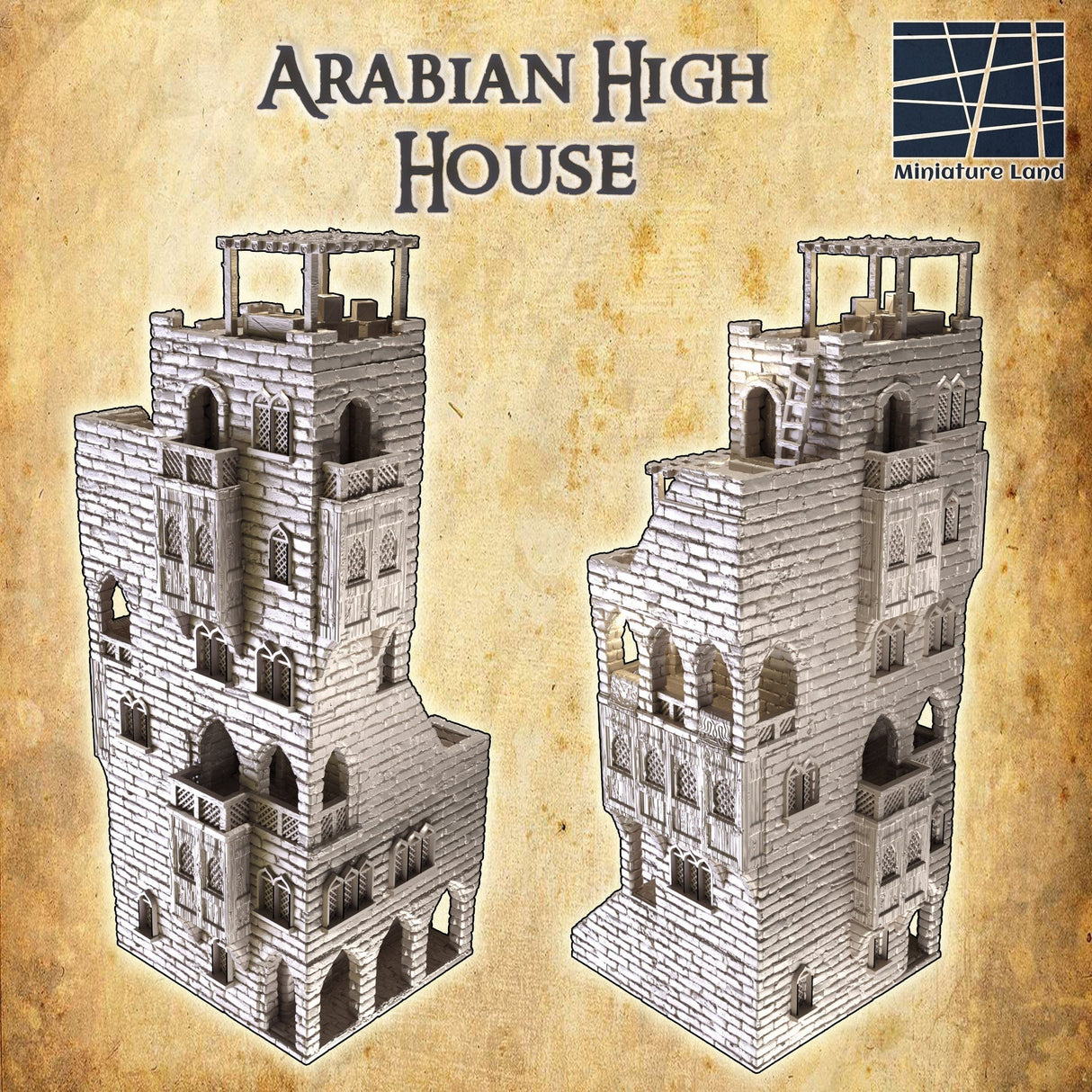 Tabletop Terrain Building Arabian High House