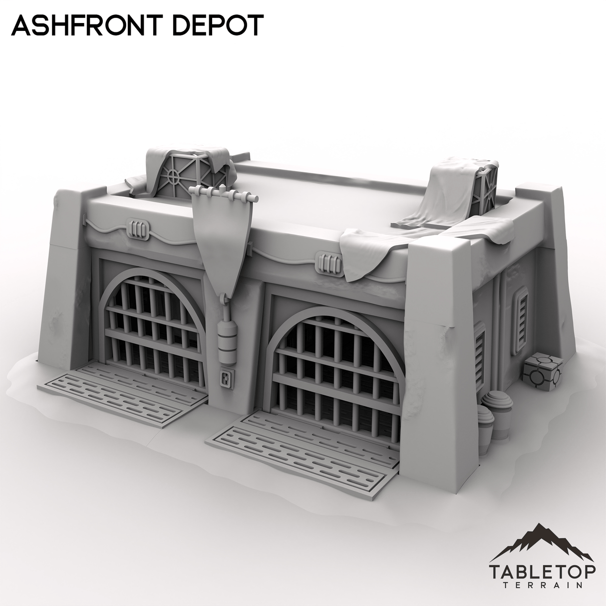Tabletop Terrain Building Ashfront Depot