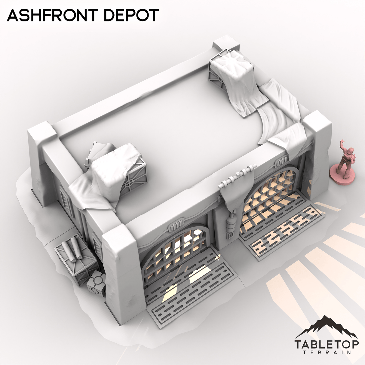 Tabletop Terrain Building Ashfront Depot