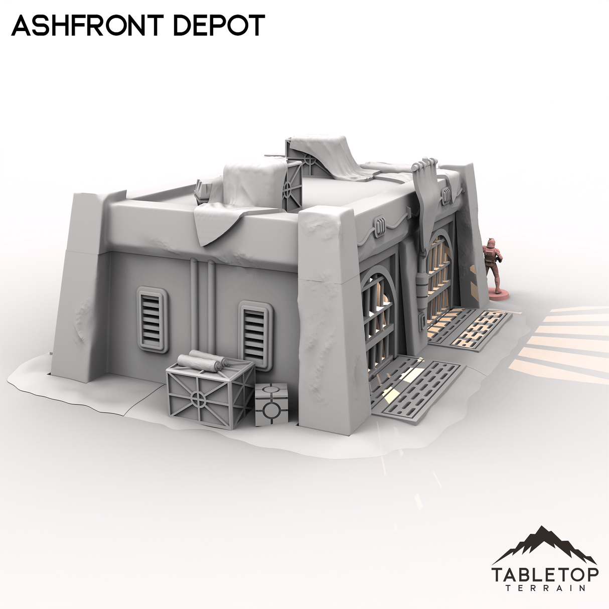 Tabletop Terrain Building Ashfront Depot