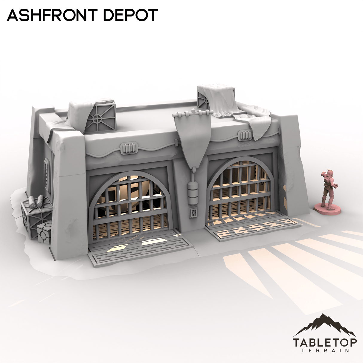 Tabletop Terrain Building Ashfront Depot