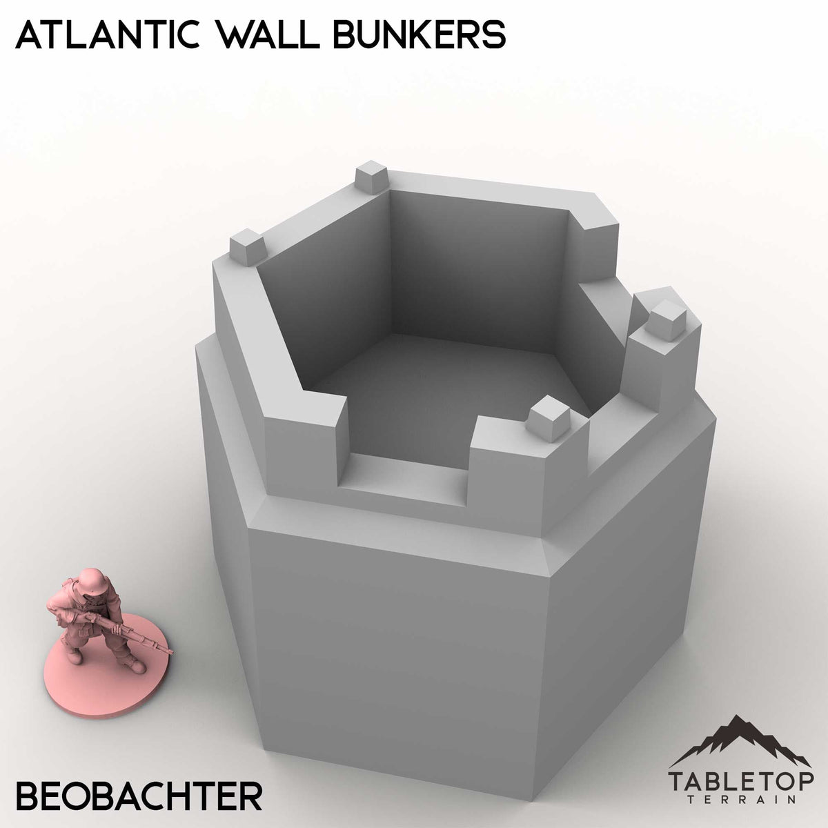 Tabletop Terrain Building Atlantic Wall Bunkers