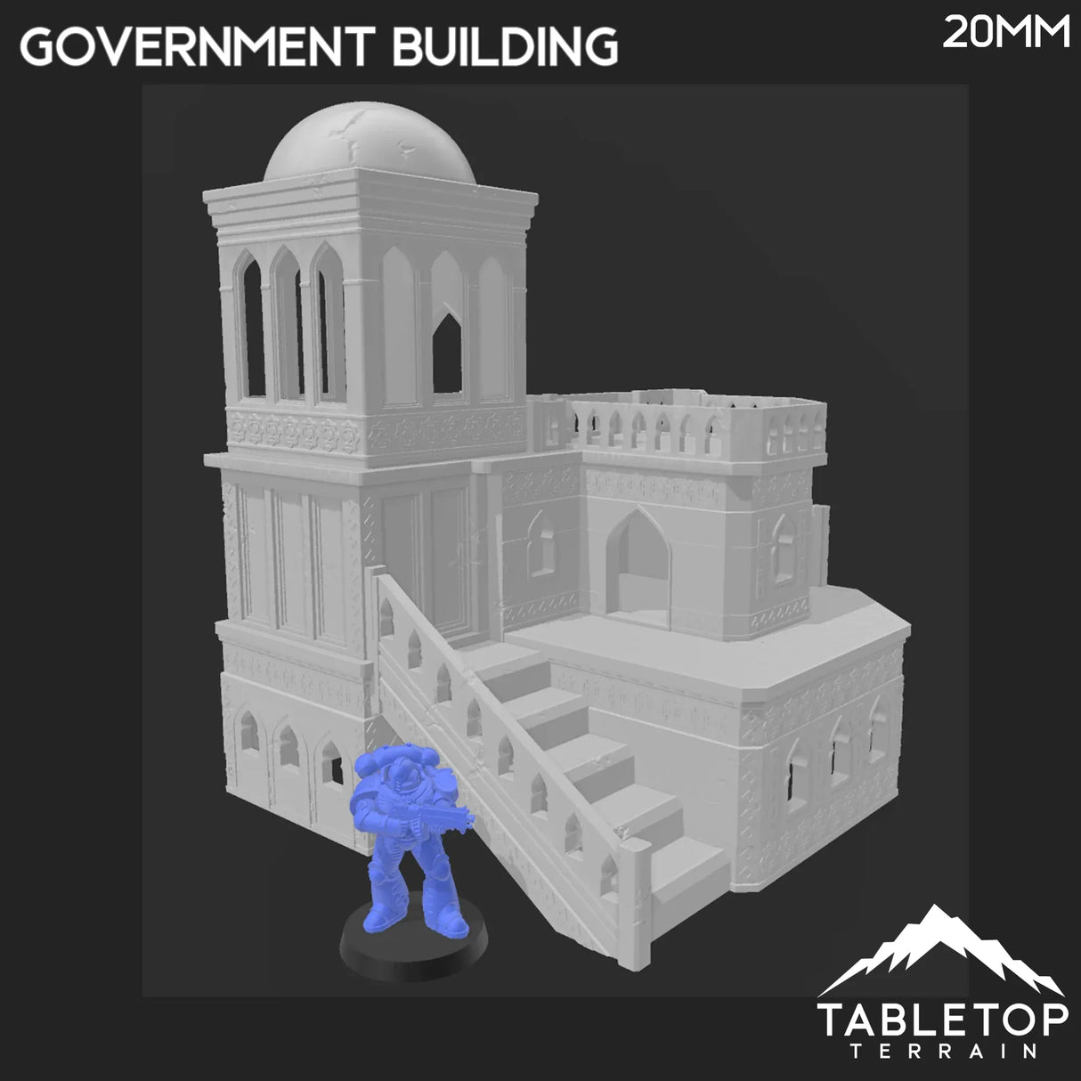 Tabletop Terrain Building Atreus Settlement Government Building - Star Wars Legion Shatterpoint Building