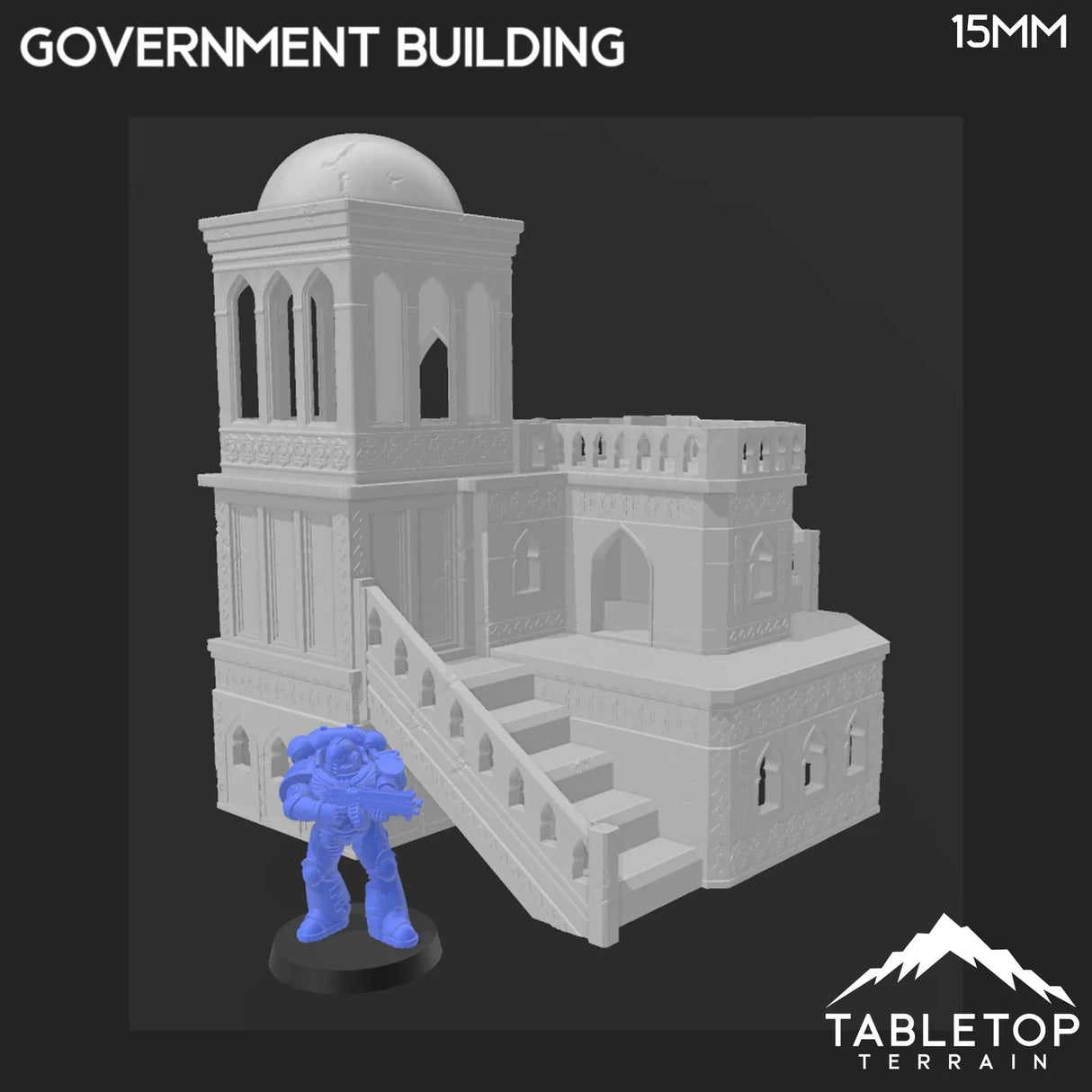 Tabletop Terrain Building Atreus Settlement Government Building - Star Wars Legion Shatterpoint Building