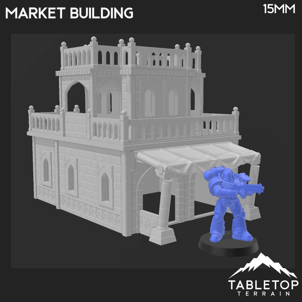 Tabletop Terrain Building Atreus Settlement Market Building - Star Wars Legion Shatterpoint Building