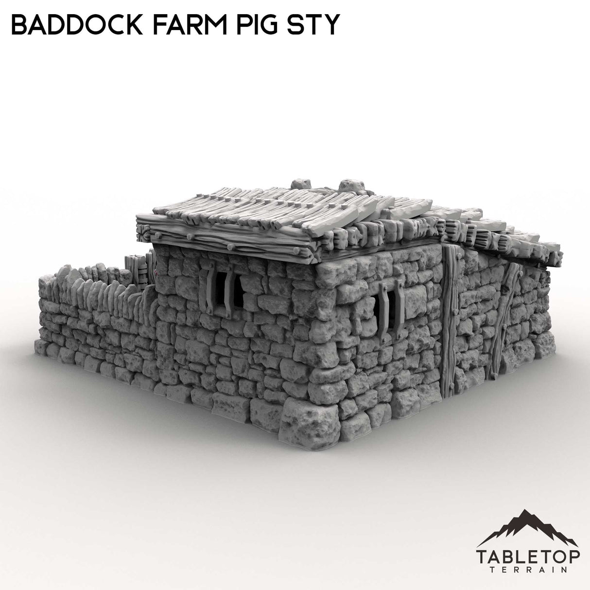 Tabletop Terrain Building Baddock Farm Pig Sty