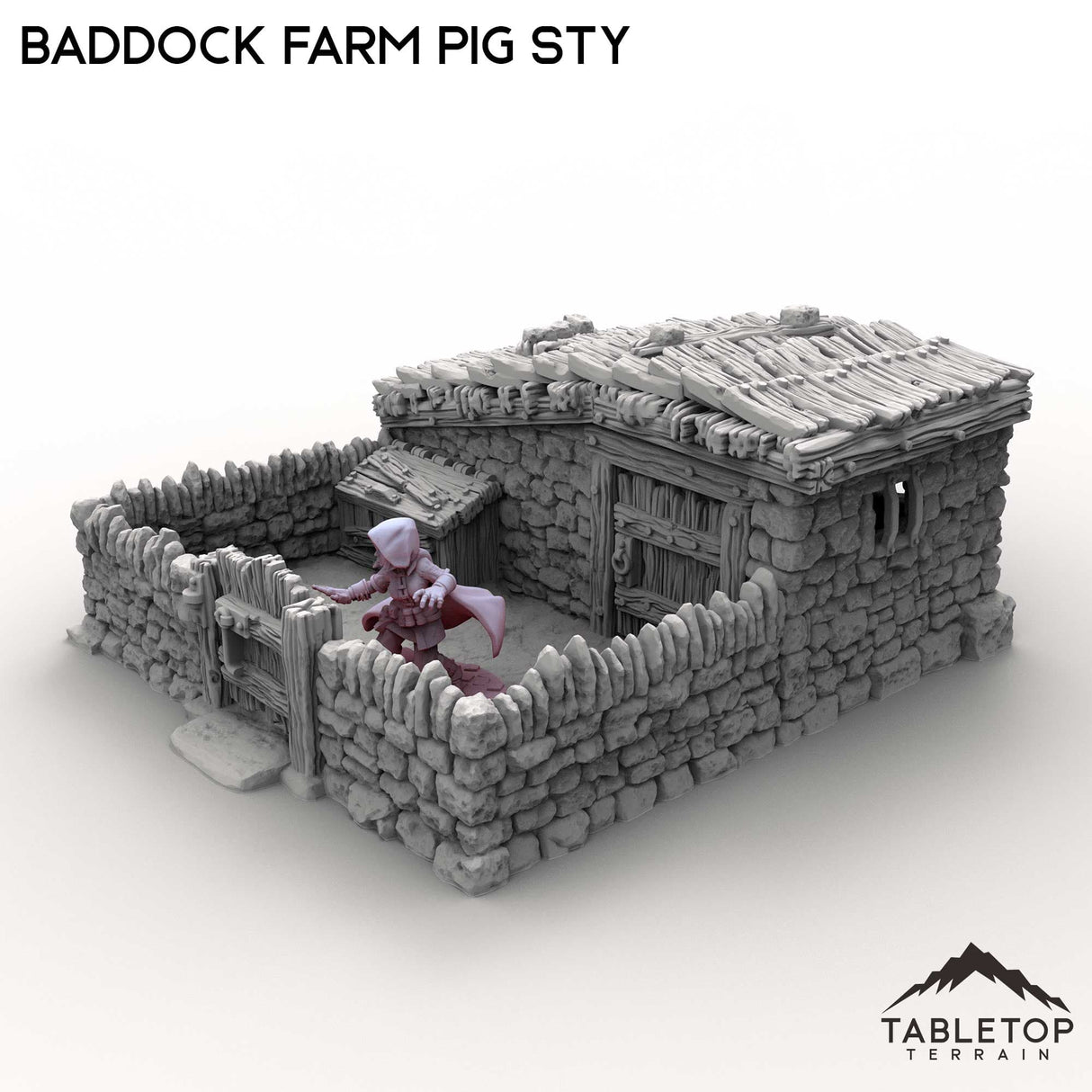 Tabletop Terrain Building Baddock Farm Pig Sty