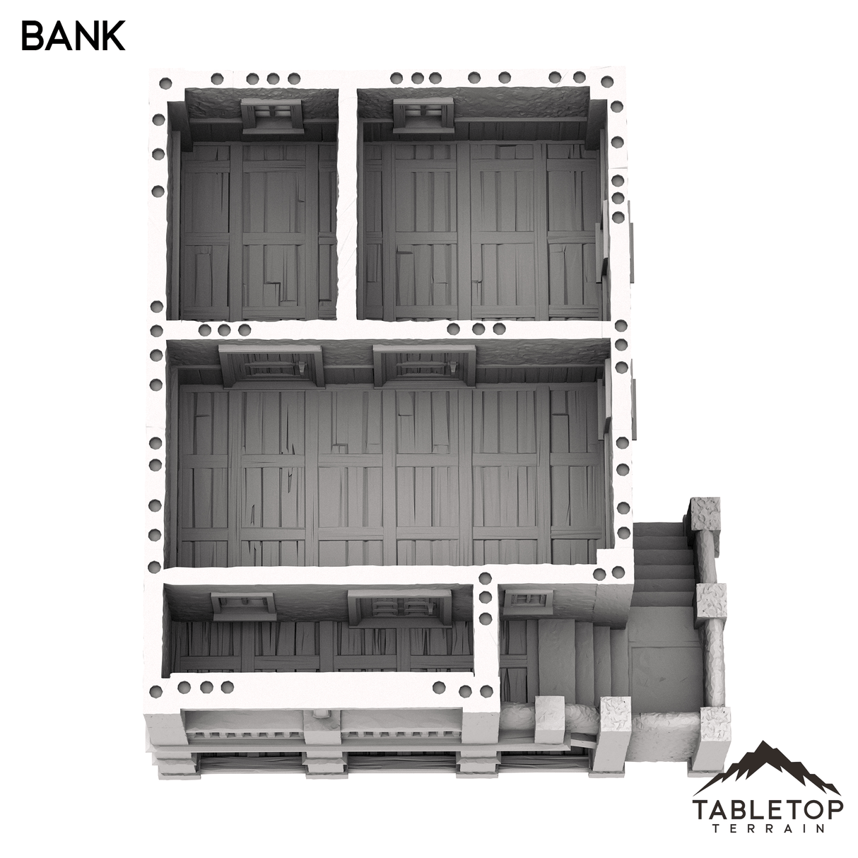 Tabletop Terrain Building Bank - Old Wild Western Rush