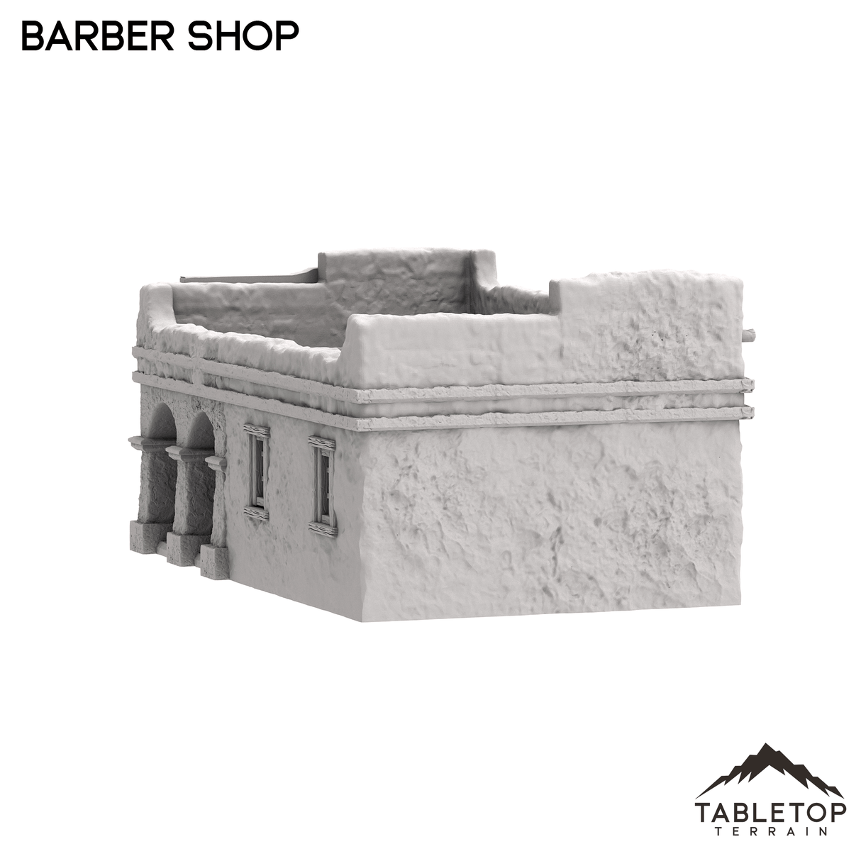 Tabletop Terrain Building Barber Shop - Old Wild Western Rush