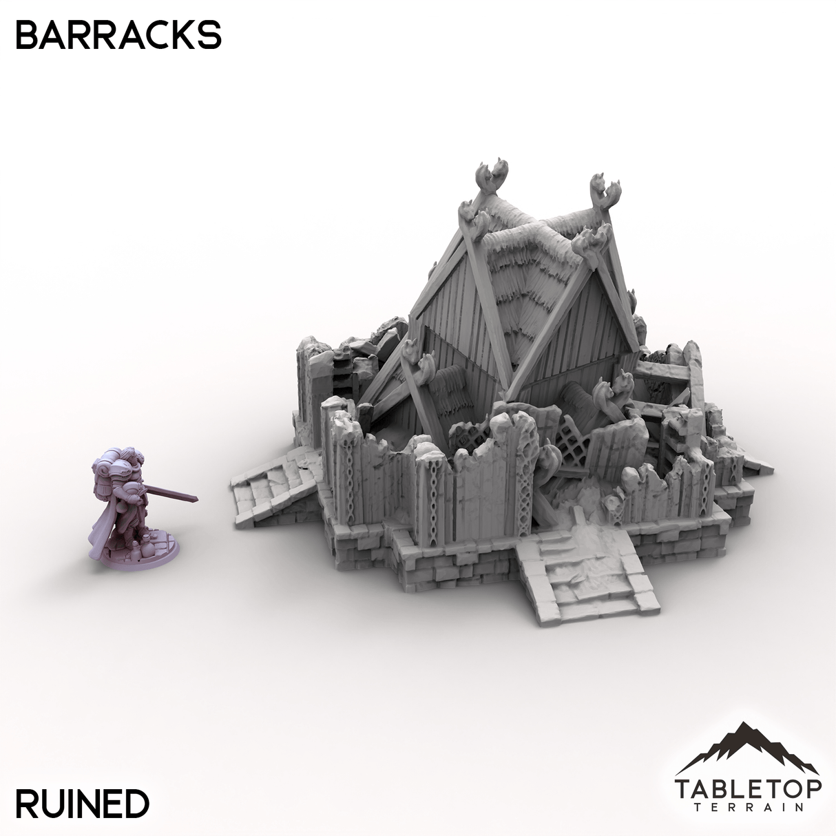Tabletop Terrain Building Barracks - Kingdom of Saxonia