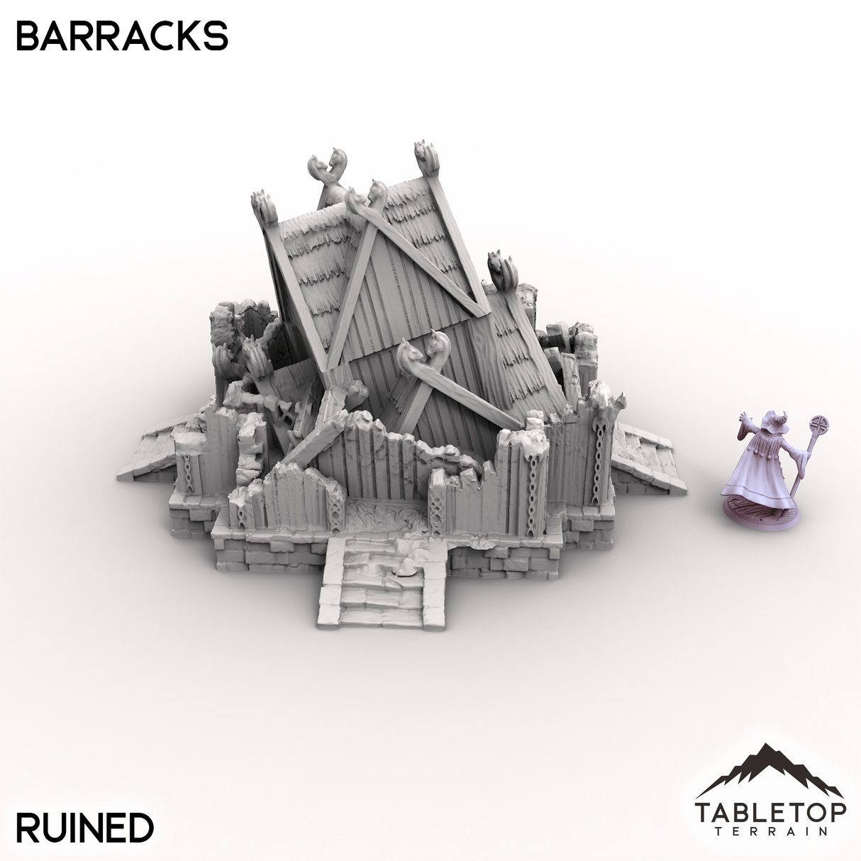 Tabletop Terrain Building Barracks - Kingdom of Saxonia