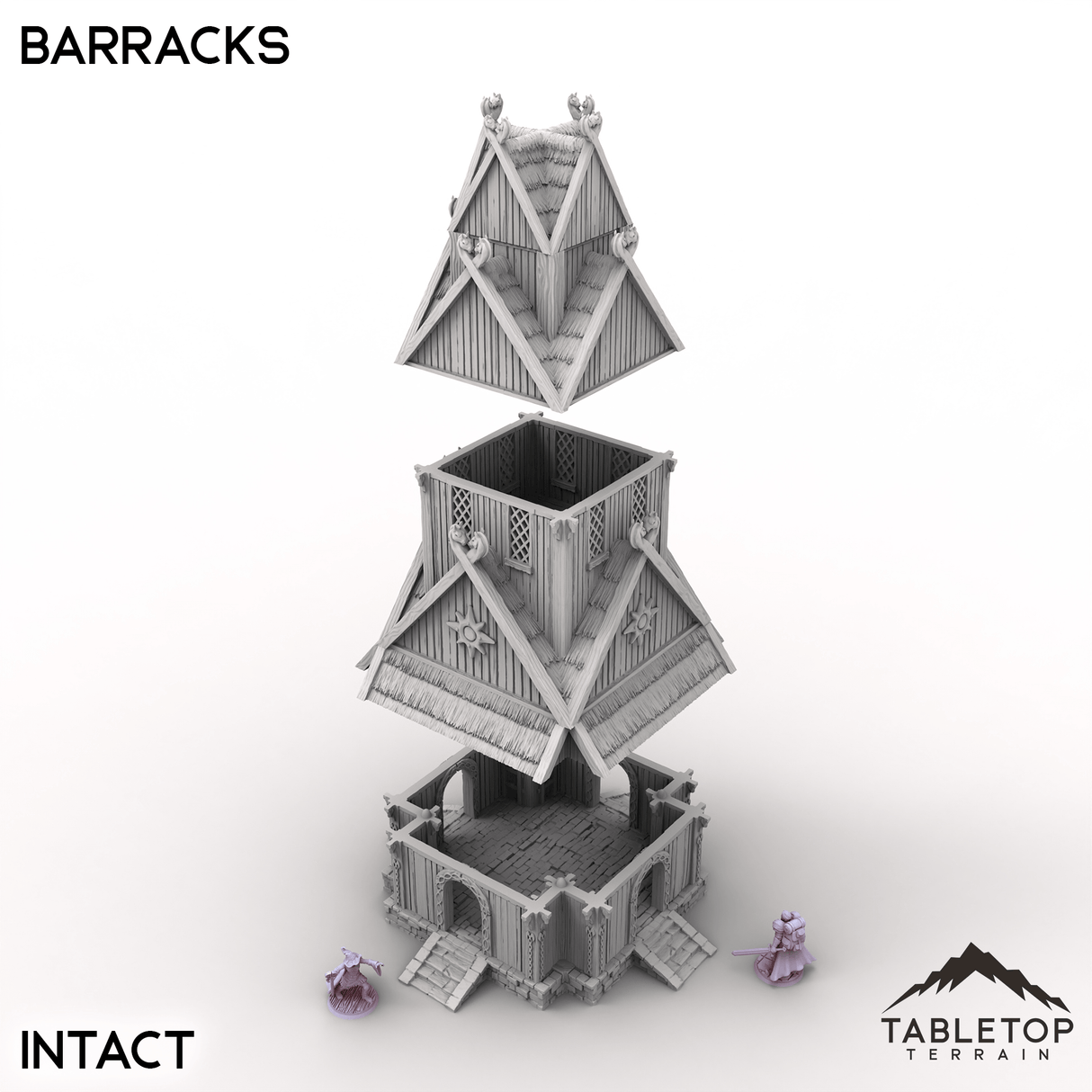 Tabletop Terrain Building Barracks - Kingdom of Saxonia