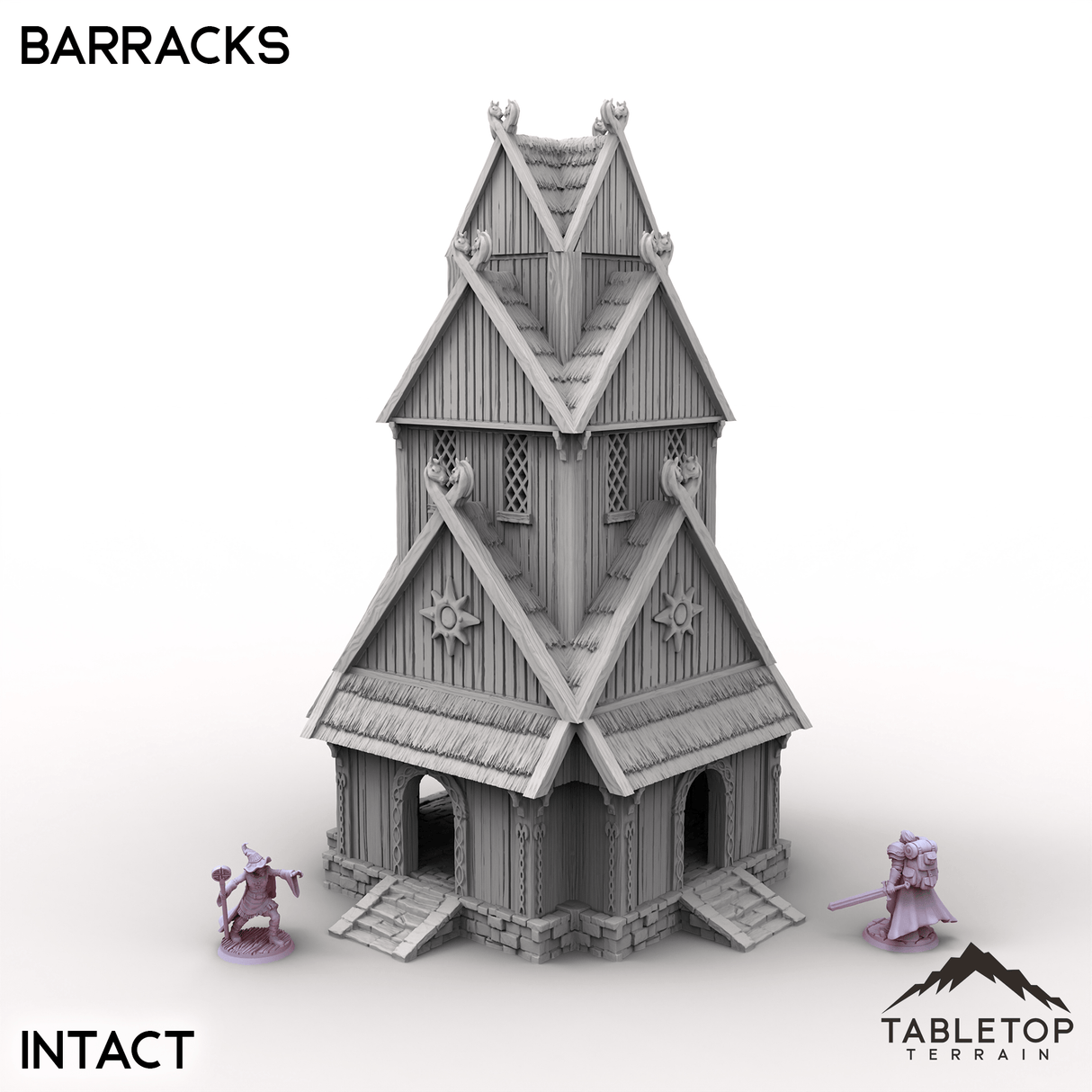 Tabletop Terrain Building Barracks - Kingdom of Saxonia