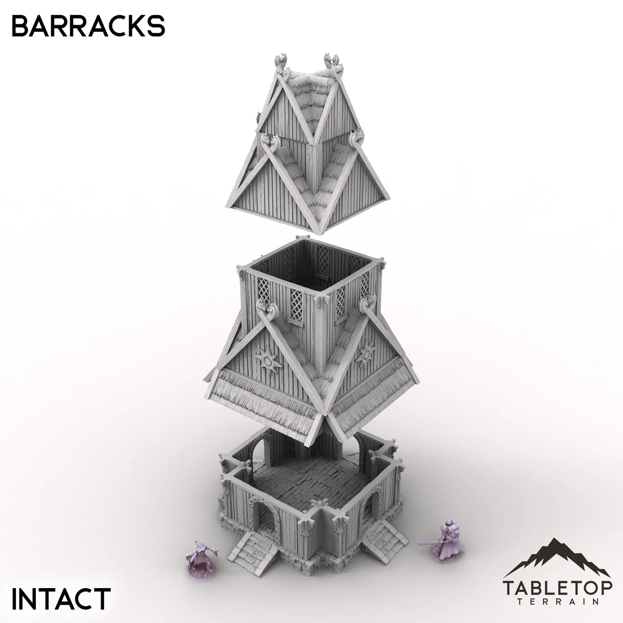 Tabletop Terrain Building Barracks - Kingdom of Saxonia