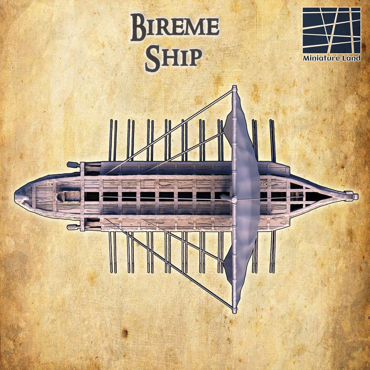 Tabletop Terrain Building Bireme Ship