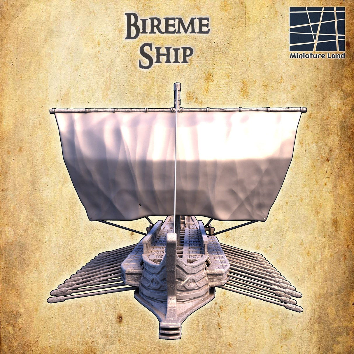 Tabletop Terrain Building Bireme Ship