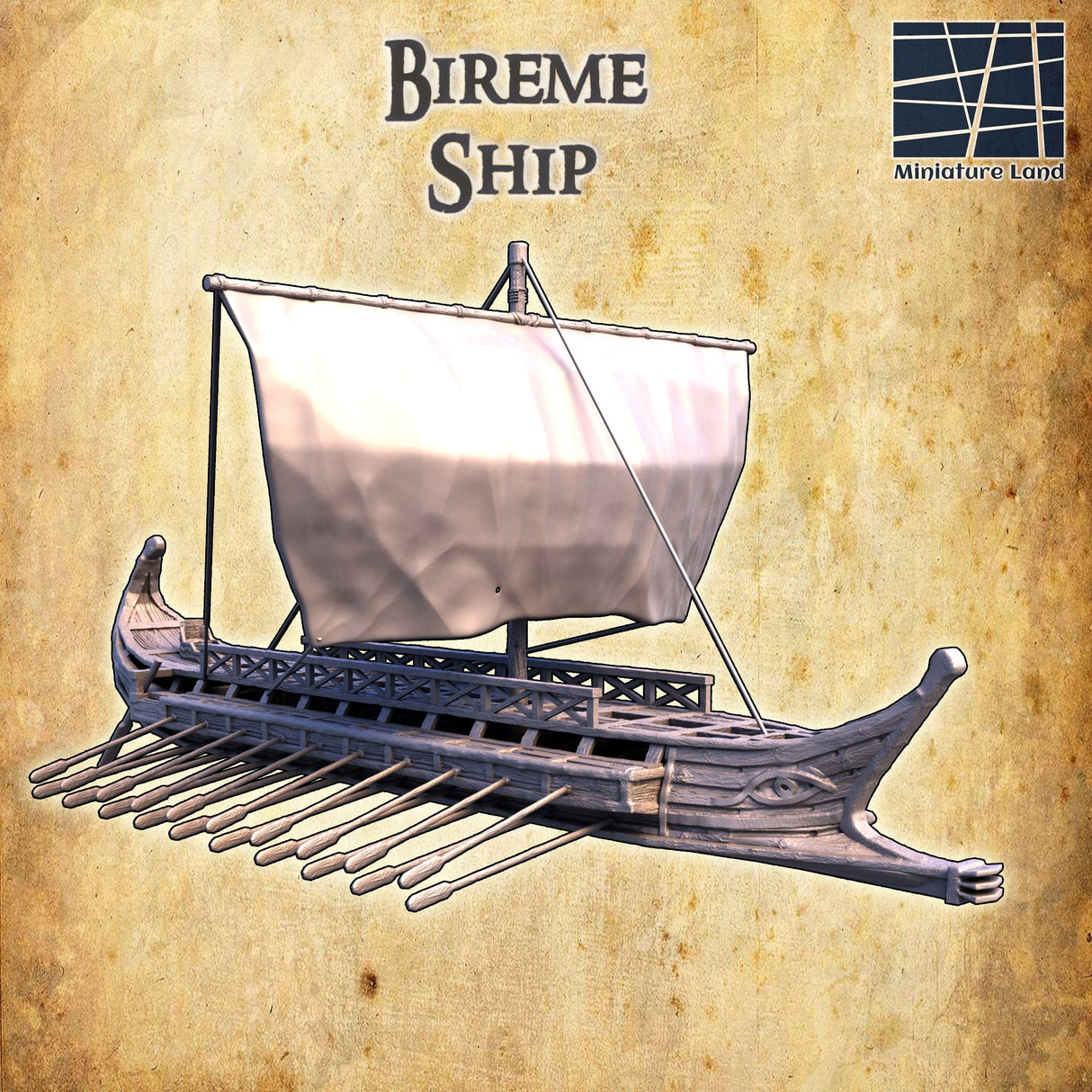 Tabletop Terrain Building Bireme Ship