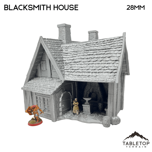 Tabletop Terrain Building Blacksmith House - Town of Grexdale - Fantasy Building