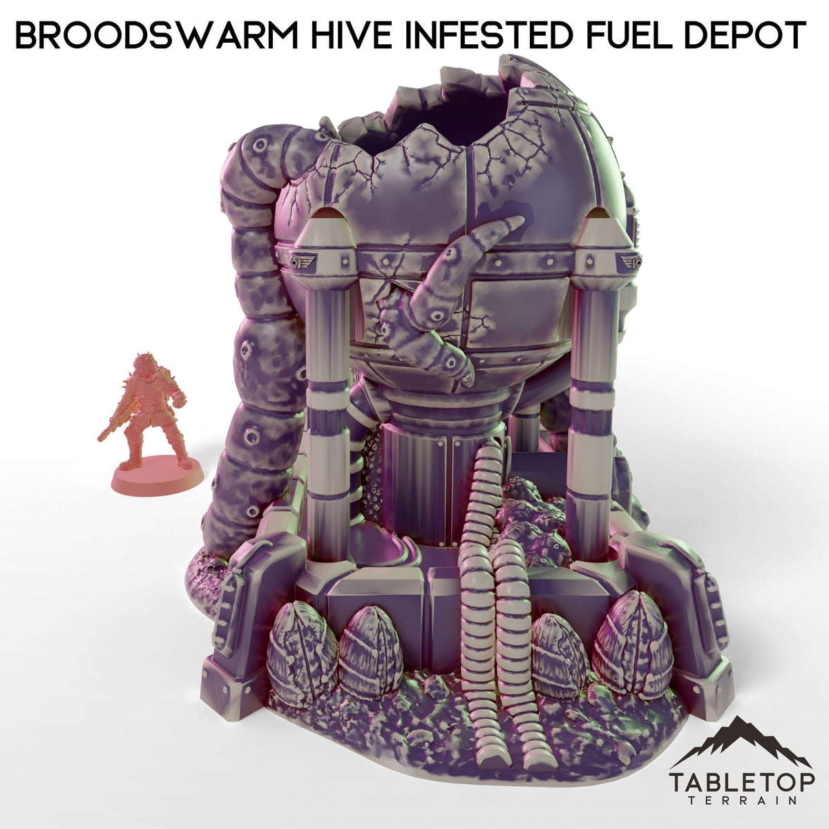Tabletop Terrain Building Broodswarm Hive Infested Fuel Depot