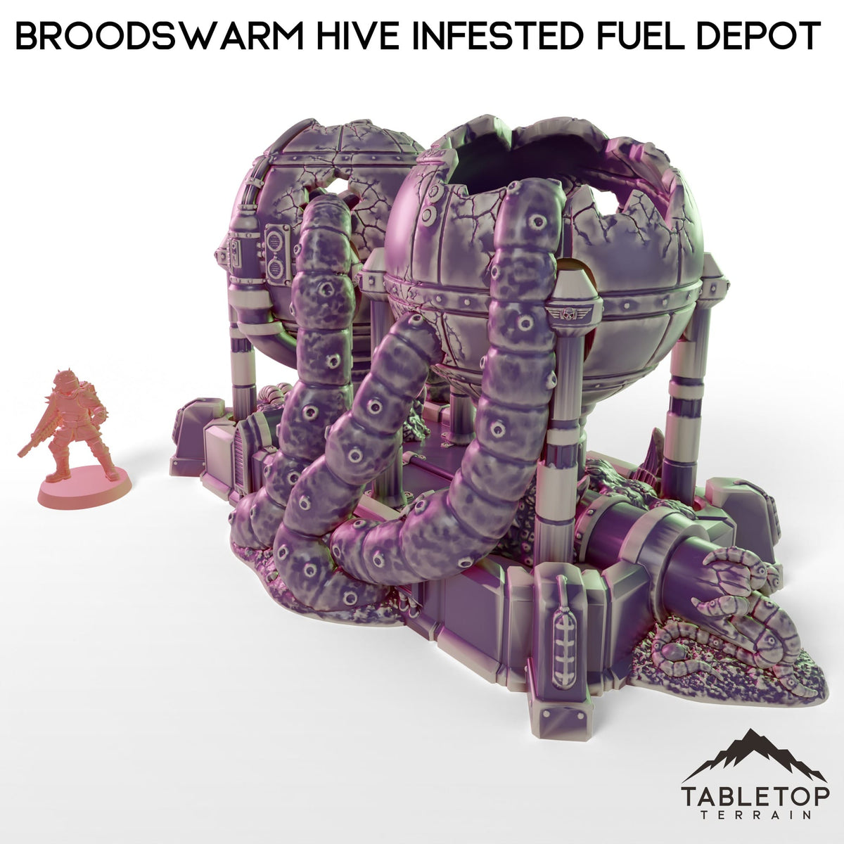 Tabletop Terrain Building Broodswarm Hive Infested Fuel Depot