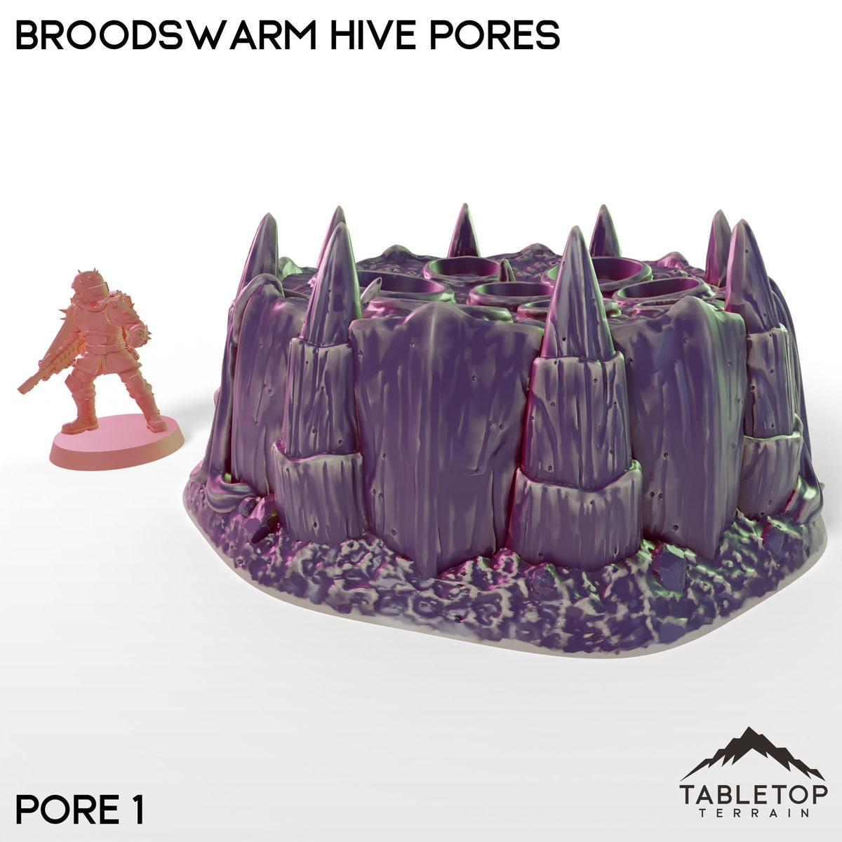 Tabletop Terrain Building Broodswarm Hive Pores