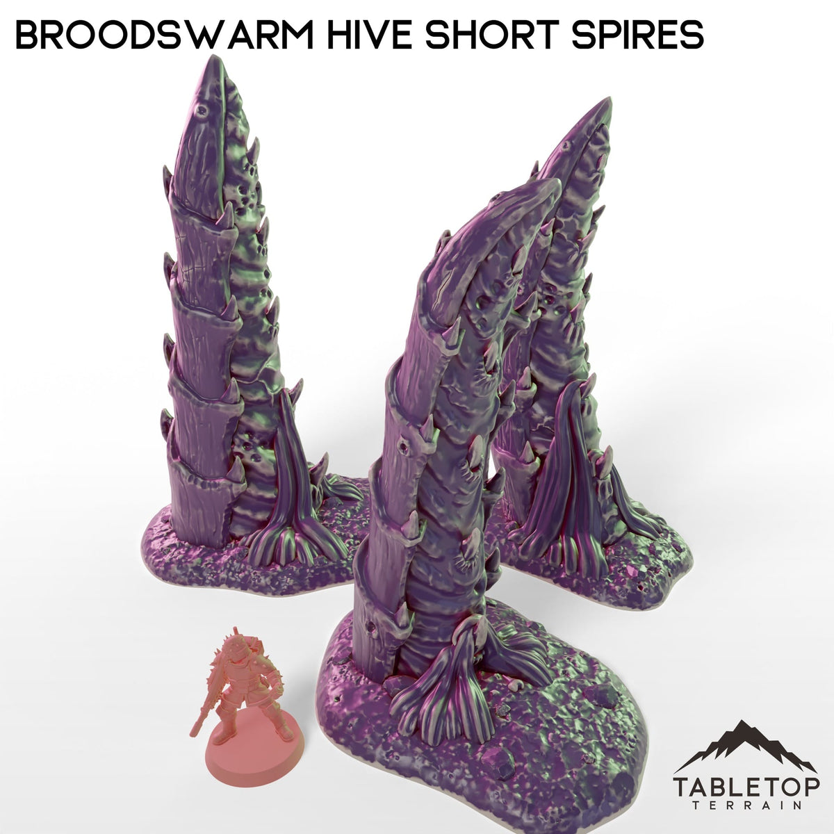 Tabletop Terrain Building Broodswarm Hive Short Spires