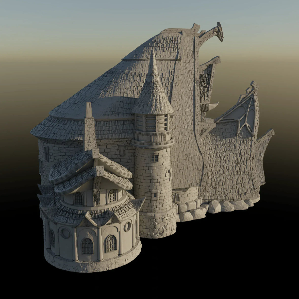 Tabletop Terrain Building Building 1 - City of Spiritdale - Fantasy Building