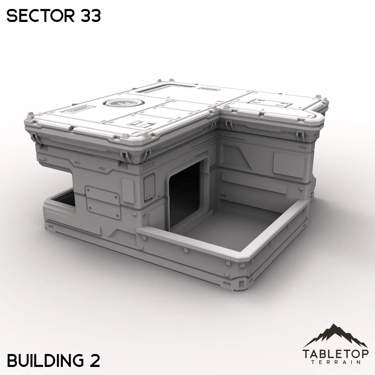 Tabletop Terrain Building Building 2 / 32mm Sector 33