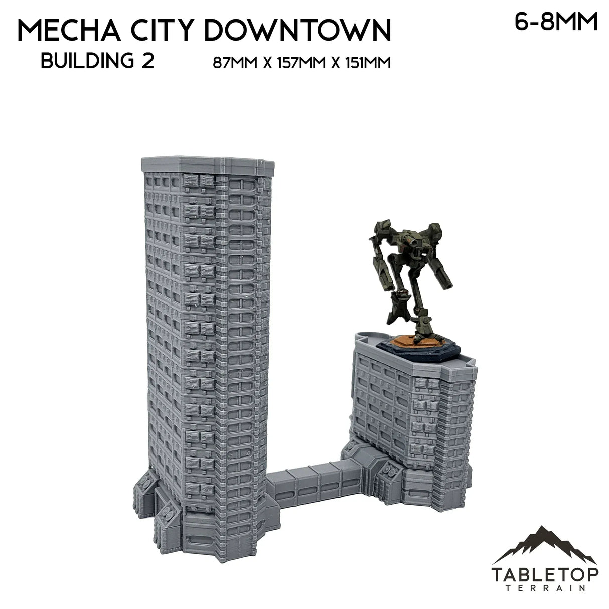 Tabletop Terrain Building Building 2 Mecha City Downtown Buildings - Bundle 1