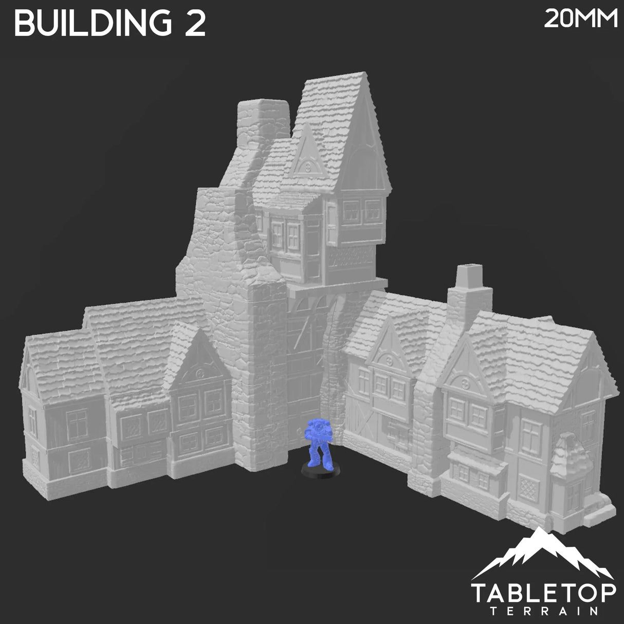Tabletop Terrain Building Building 2 - Town of Grexdale - Fantasy Building