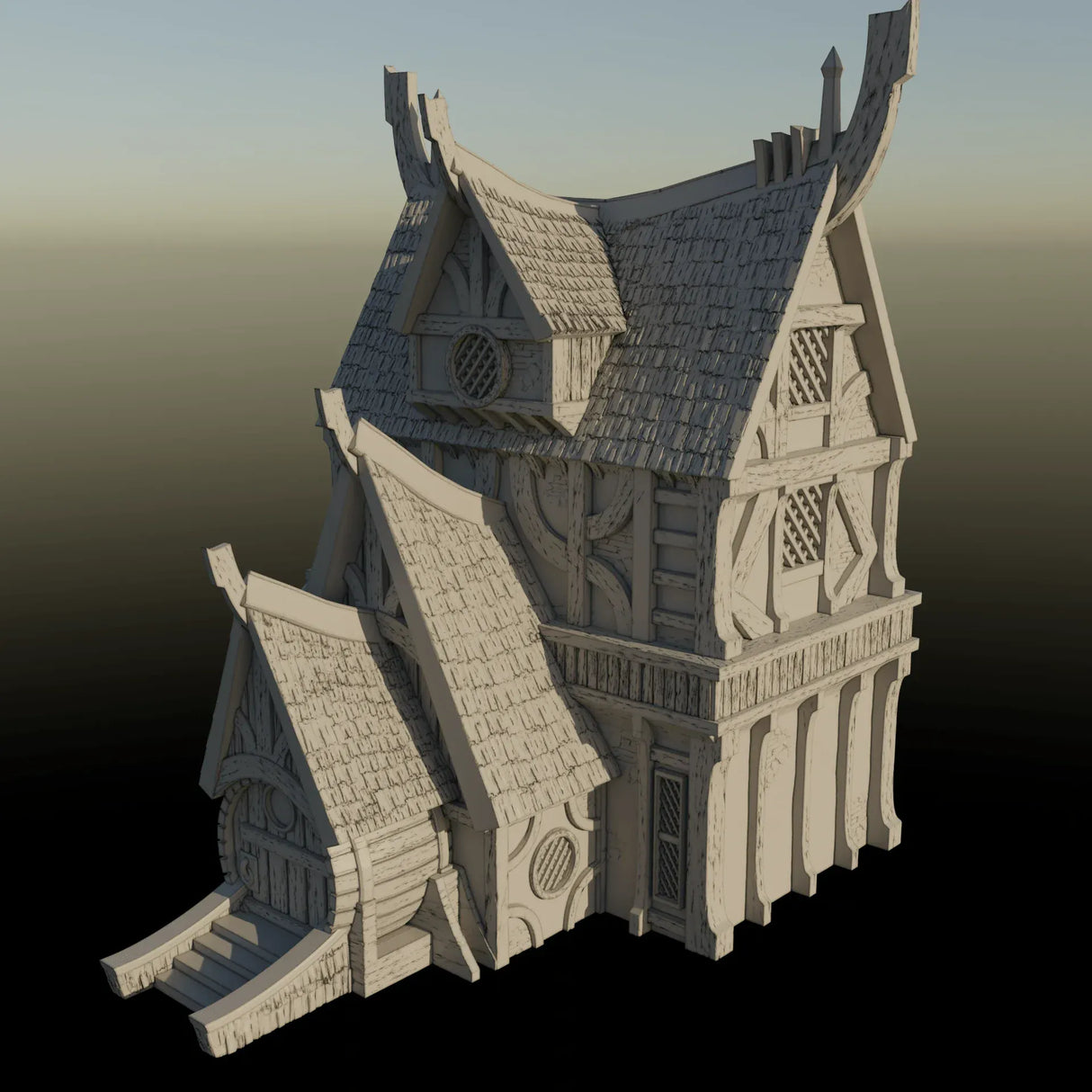 Tabletop Terrain Building Building 6 - City of Spiritdale - Fantasy Building