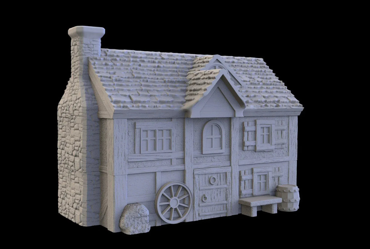 Tabletop Terrain Building Building 6 - Town of Grexdale - Fantasy Building