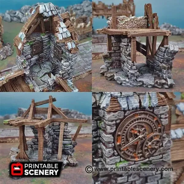 Tabletop Terrain Building Burgomaster's Office - Ruined Fantasy Building