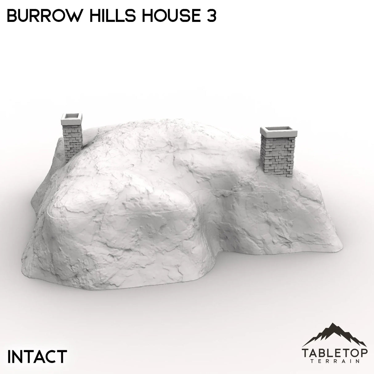 Tabletop Terrain Building Burrow Hills House 3