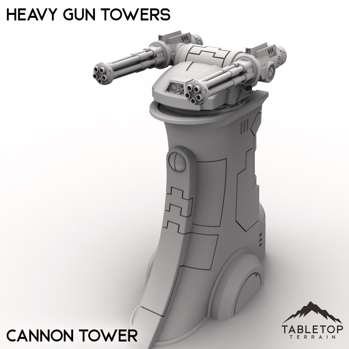 Tabletop Terrain Building Cannon / 32mm Heavy Gun Towers