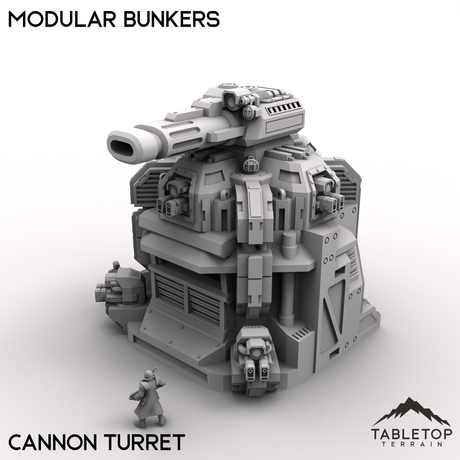 Tabletop Terrain Building Cannon Turret Modular Bunkers