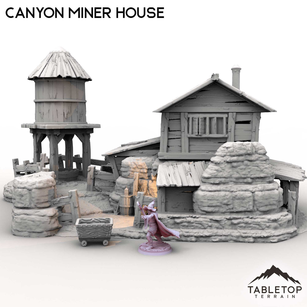 Tabletop Terrain Building Canyon Miner House
