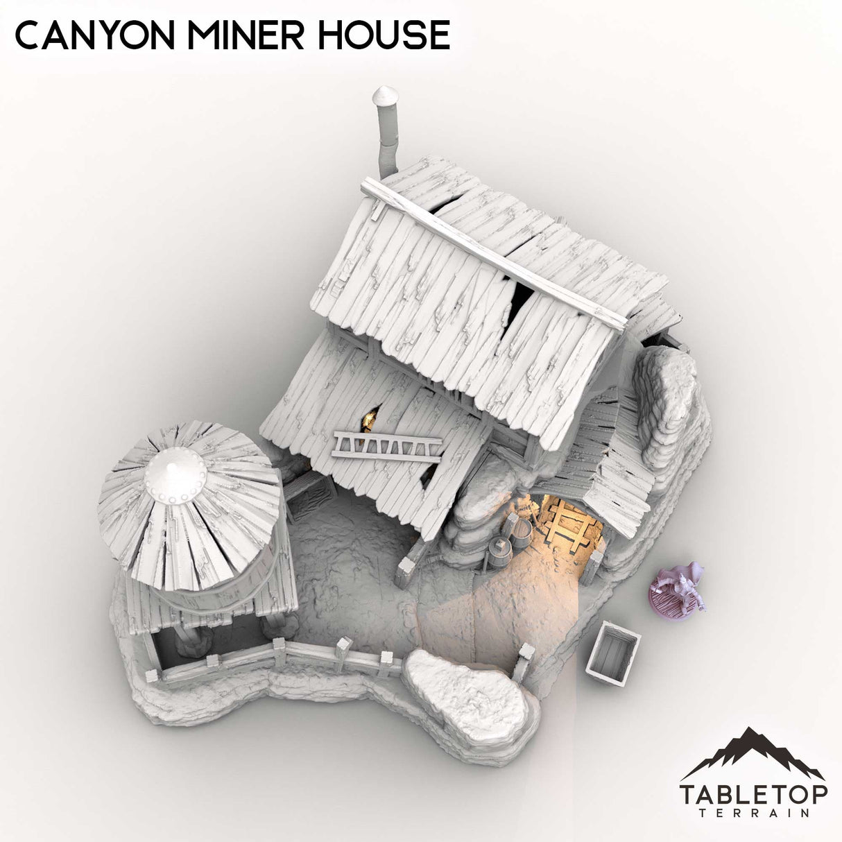 Tabletop Terrain Building Canyon Miner House