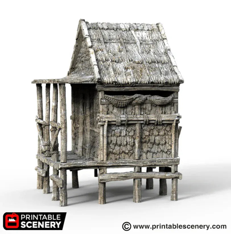 Tabletop Terrain Building Caribbean Shack - Building