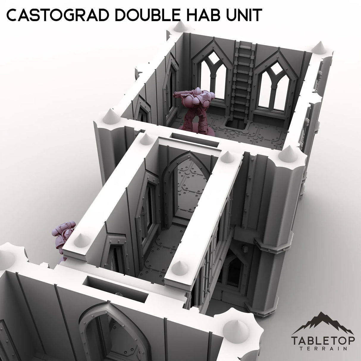 Tabletop Terrain Building Castograd Double Hab Unit