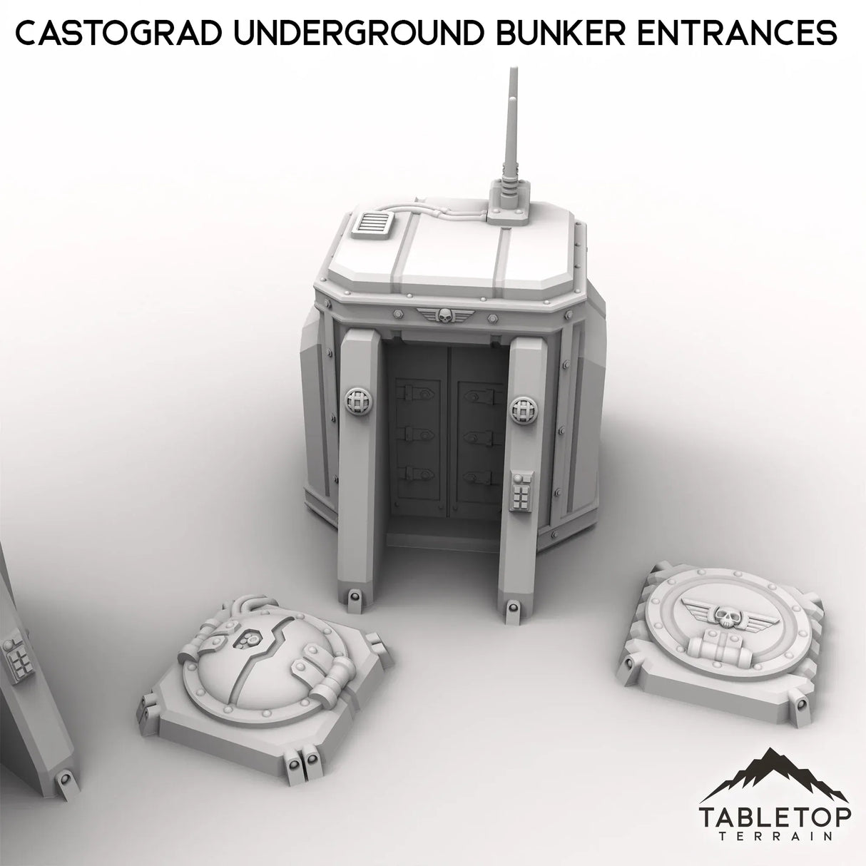 Tabletop Terrain Building Castograd Underground Bunker Entrances