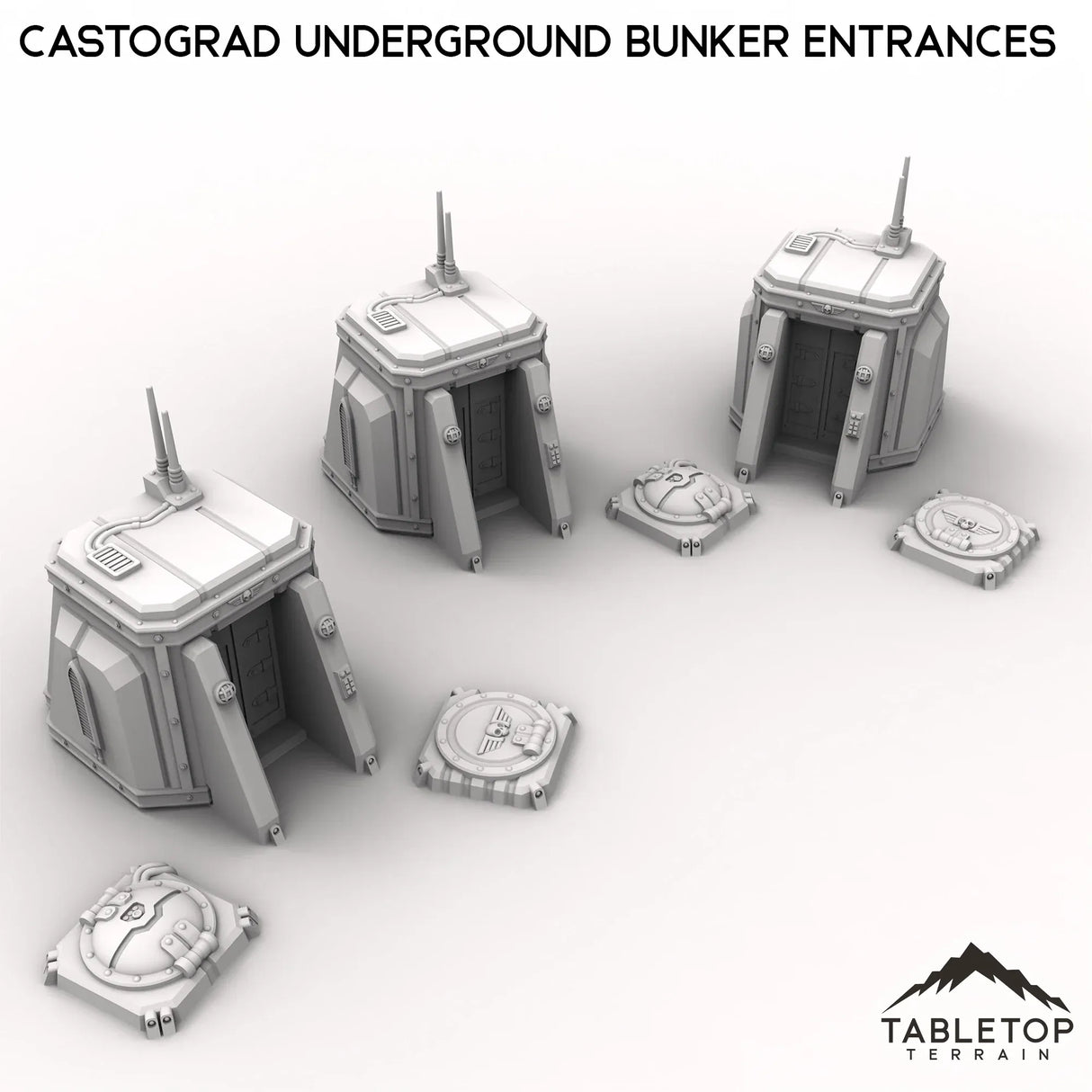 Tabletop Terrain Building Castograd Underground Bunker Entrances