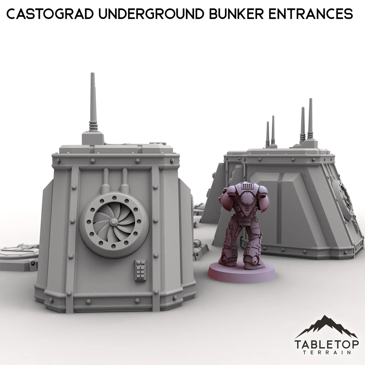 Tabletop Terrain Building Castograd Underground Bunker Entrances