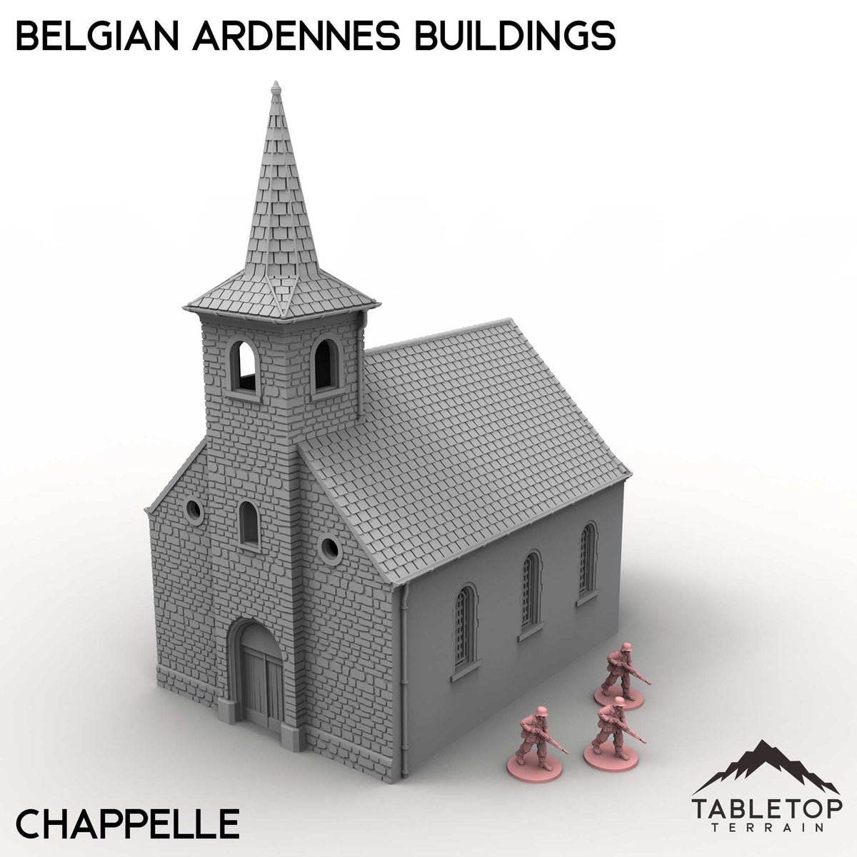 Tabletop Terrain Building Chappelle / 32mm Belgian Ardennes Buildings