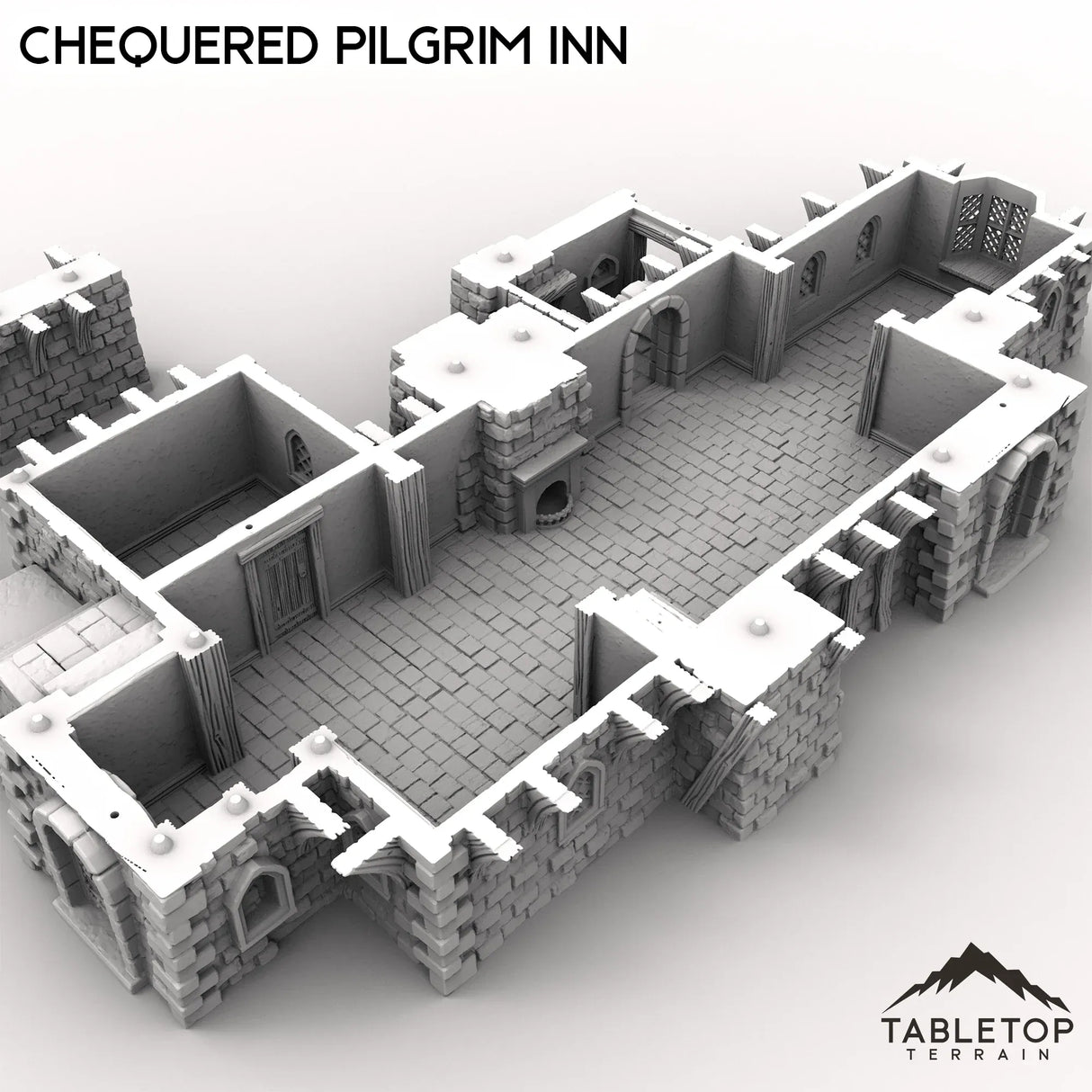 Tabletop Terrain Building Chequered Pilgrim Inn