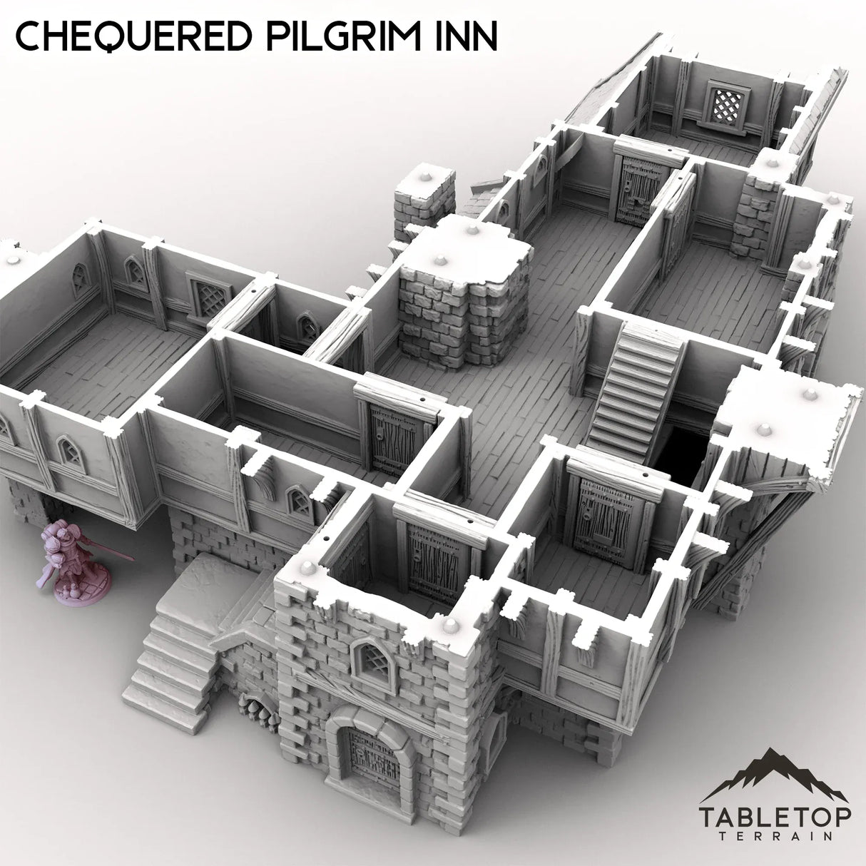 Tabletop Terrain Building Chequered Pilgrim Inn