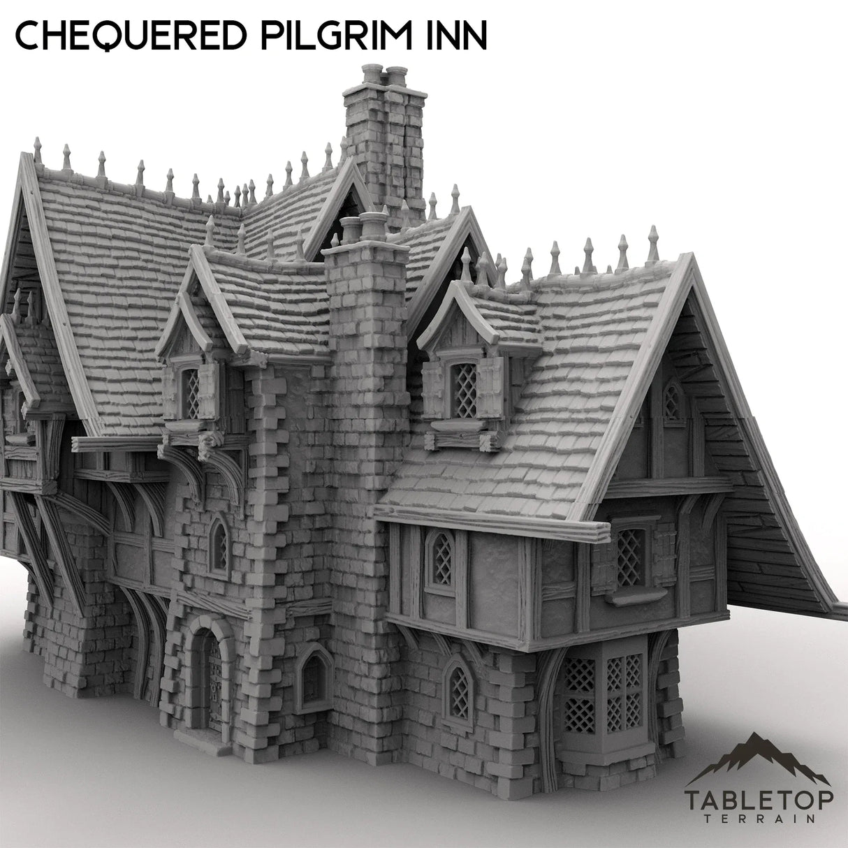 Tabletop Terrain Building Chequered Pilgrim Inn