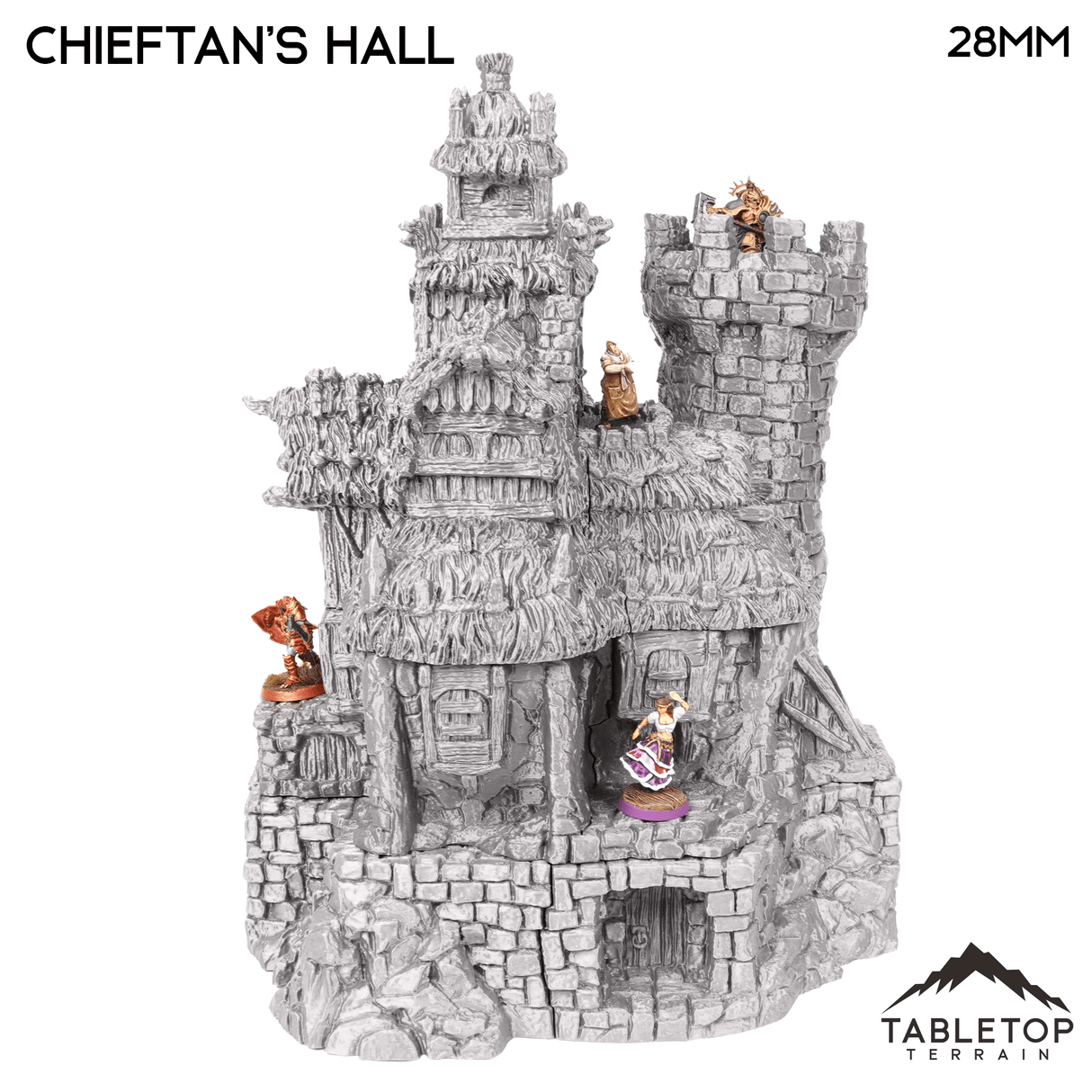 Tabletop Terrain Building Chieftains Hall - Hagglethorn Hollow - Fantasy Building